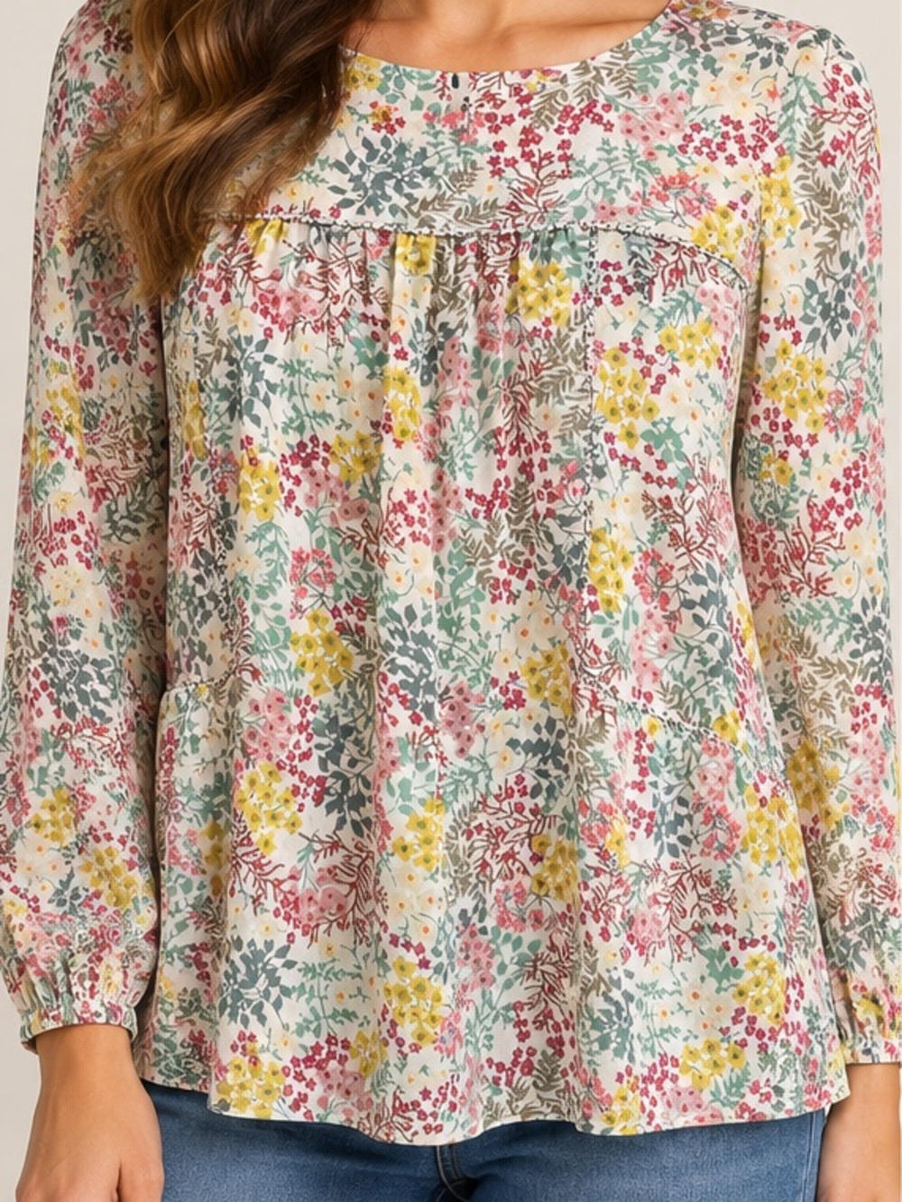 Loft floral Boho top